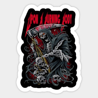 UPON A BURNING BODY MERCH VTG Sticker